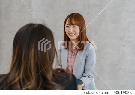 Business woman cafe planner Business woman cafe planner 90619028