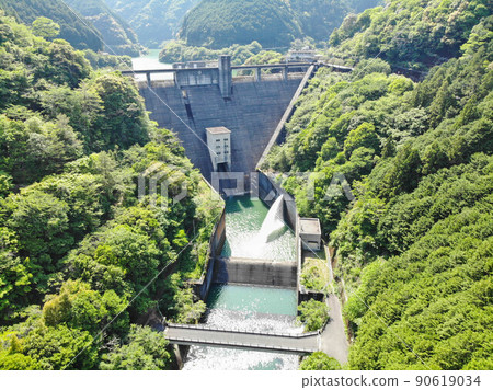 高知縣越知町桐見水壩風景 高知縣越知町桐見水壩風景 90619034
