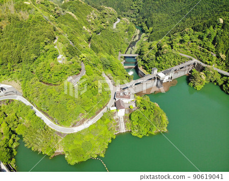 Scenery of Kirimi Dam, Ochi Town, Kochi Prefecture 90619041