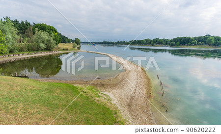 Idroscalo lake park at cloudy day Idroscalo lake park at cloudy day 90620222