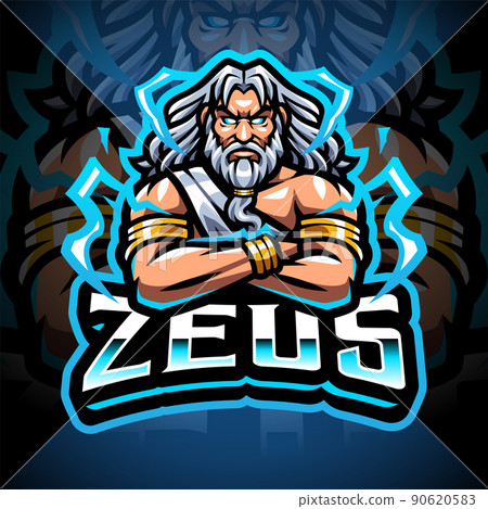 Zeus esport mascot logo design Zeus esport mascot logo design 90620583