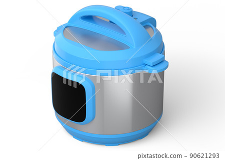 Electric multi cooker isolated on white background. 90621293