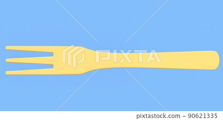 Wooden spoon or kitchen utensils on blue background. Wooden spoon or kitchen utensils on blue background. 90621335