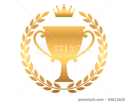 Gold laurel frame 90621608