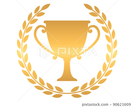 Gold laurel frame 90621609