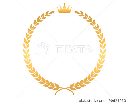 Gold laurel frame 90621610