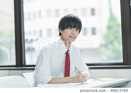 Preparatory school high school boy smile 90623769