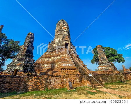 Wat Yai Chai Mongkhon temple in Phra Nakhon Si Ayutthaya, Thailand Wat Yai Chai Mongkhon temple in Phra Nakhon Si Ayutthaya, Thailand 90623964