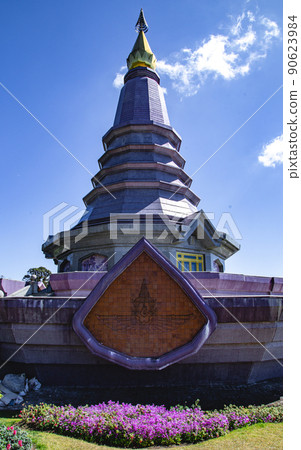 Twin pagodas Doi Inthanon national park, Chiang Mai, Thailand Twin pagodas Doi Inthanon national park, Chiang Mai, Thailand 90623984