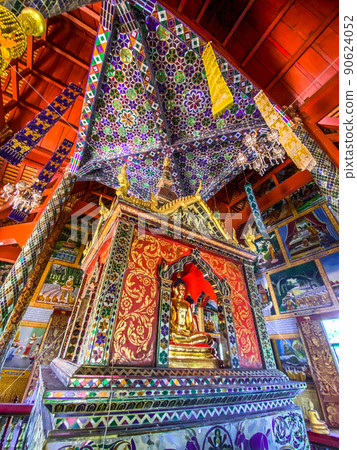 Wat Phra Phutthabat Tak Pha temple on top of the mountain in Lamphun, Thailand Wat Phra Phutthabat Tak Pha temple on top of the mountain in Lamphun, Thailand 90624052