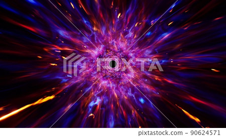 Bursting Red and Blue Color Fire Effect Background 90624571