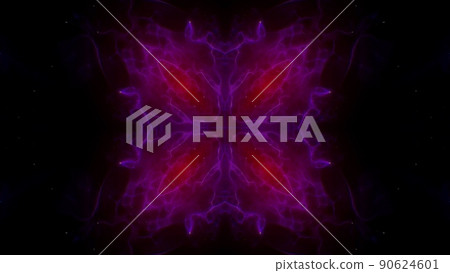 Glowing Floral Shape Space Energy 90624601