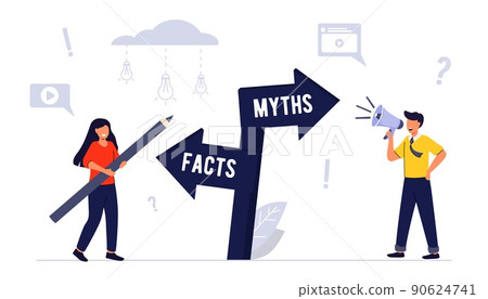 Myths and facts Information accuracy in flat tiny persons concept 90624741