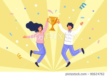 Goal achievement Successful businessmen Progress and career ladder Goal achievement Successful businessmen Progress and career ladder 90624762