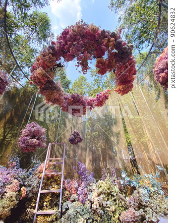 RakDok LaLagoon flower arrangement in Khlong Sam Wa, Bangkok, Thailand RakDok LaLagoon flower arrangement in Khlong Sam Wa, Bangkok, Thailand 90624832