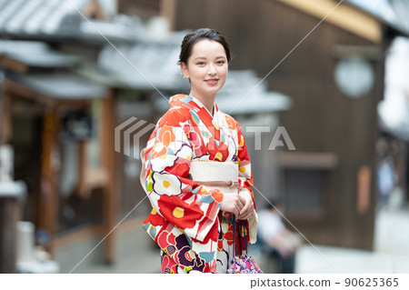 Kimono women Kyoto women's trip Kimono women Kyoto women's trip 90625365