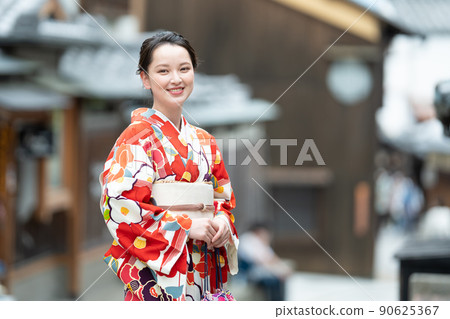Kimono women Kyoto women's trip Kimono women Kyoto women's trip 90625367