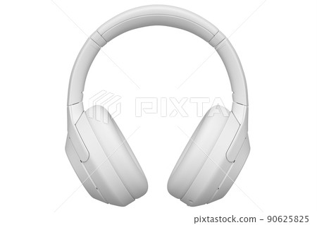 3D render of gaming headphones for cloud gaming and streaming on white 90625825