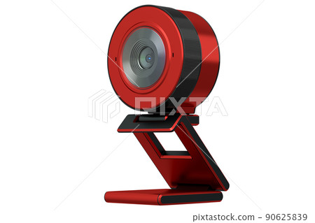 Web camera on stand for online video chat and conference on white background Web camera on stand for online video chat and conference on white background 90625839