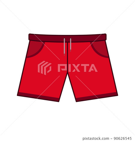Shorts isolated on white background Shorts isolated on white background 90626545