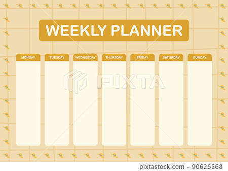 Daily and weekly planner with Women Hat Daily and weekly planner with Women Hat 90626568
