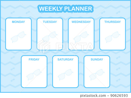 Daily and weekly planner with Glasses Daily and weekly planner with Glasses 90626593