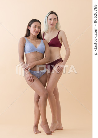 Body acceptance and self imperfection confidence. Latin american multiethnic beauty underwear women Body acceptance and self imperfection confidence. Latin american multiethnic beauty underwear women 90626769