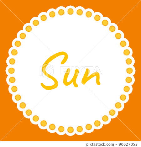 Border with Sun for banner, poster, and... - Stock Illustration ...