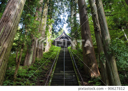 戶隱神社北甲社通往神社的石階 戶隱神社北甲社通往神社的石階 90627812