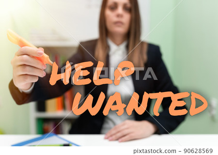 Hand writing sign Help Wanted. Business overview advertisement placed in newspaper by employers seek employees Flashy School Office Supplies, Teaching Learning Collections, Writing Tools, Hand writing sign Help Wanted. Business overview advertisement placed in newspaper by employers seek employees Flashy School Office Supplies, Teaching Learning Collections, Writing Tools, 90628569