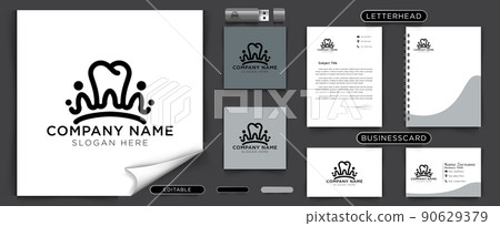 dental crown logo Ideas. Inspiration logo design. Template Vector Illustration. Isolated On White Background dental crown logo Ideas. Inspiration logo design. Template Vector Illustration. Isolated On White Background 90629379