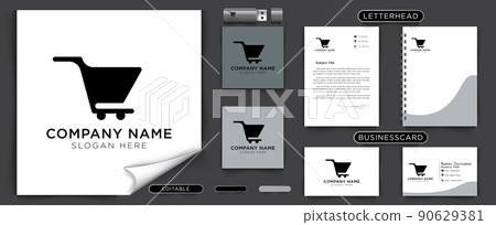 trolley, online shop logo Ideas. Inspiration logo design. Template Vector Illustration. Isolated On White Background trolley, online shop logo Ideas. Inspiration logo design. Template Vector Illustration. Isolated On White Background 90629381