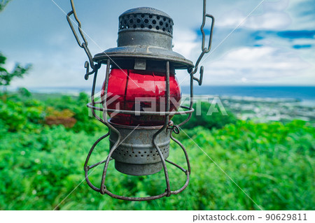 舊燈油燈野營設備堅固設備海天山複製空間 90629811