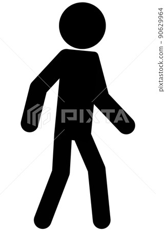 Walking stick figure 90629964