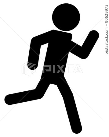 Stickman running - Stock Illustration [90629972] - PIXTA