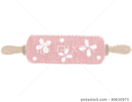 用蠟筆劃的擀麵杖 90630973