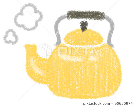 用蠟筆劃的水壺 用蠟筆劃的水壺 90630974
