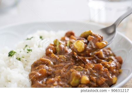 Bean curry rice 90631217