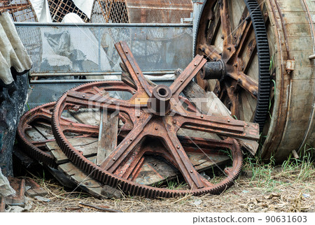 Details of Old large cog wheels for Wooden barrels. Details of Old large cog wheels for Wooden barrels. 90631603