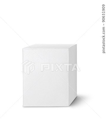 blank packaging white cardboard box isolated on white background ready for packaging design 90631909