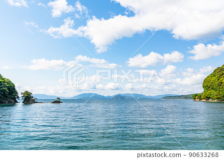 Nagi no Umi image with copy space Nagi no Umi image with copy space 90633268