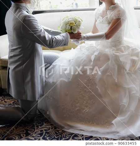 Pre-shooting of the bride and groom before the wedding Pre-shooting of the bride and groom before the wedding 90633455