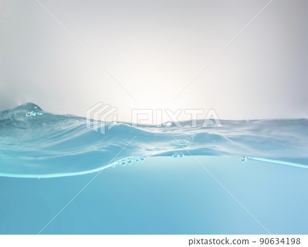 Blurred beautiful swaying water waves splashing water waves 90634198