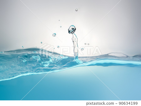 blue water splashes on gray background freshness nature blue water splashes on gray background freshness nature 90634199