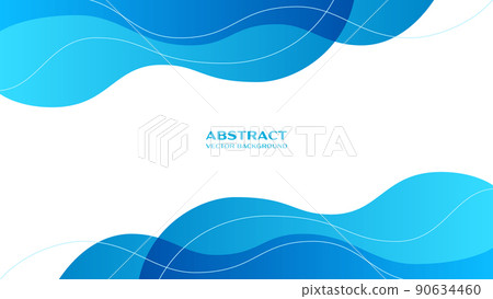 Curved background vector material 90634460