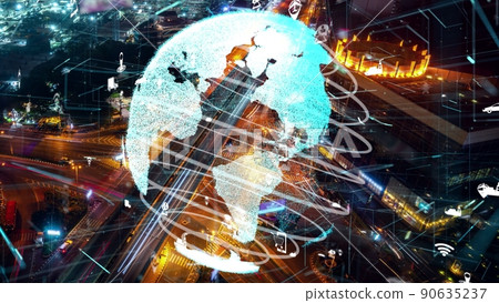 Smart transport technology alteration concept for future road traffic control Smart transport technology alteration concept for future road traffic control 90635237