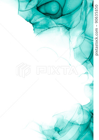 Marble ink abstract art from exquisite original painting for abstract background 90635850