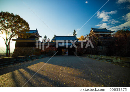 秋信州上田秋葉上田城(日本百城)東虎口塔門 秋信州上田秋葉上田城(日本百城)東虎口塔門 90635875