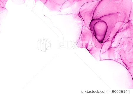 Marble ink abstract art from exquisite original painting for abstract background 90636144