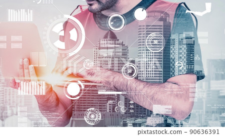 Future building construction and inventive engineering project 90636391